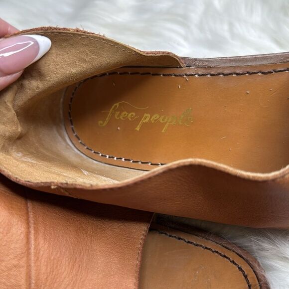 Free People Mont Blanc Asymmetrical Sandal Vintage Tan 41 - Picture 5 of 8